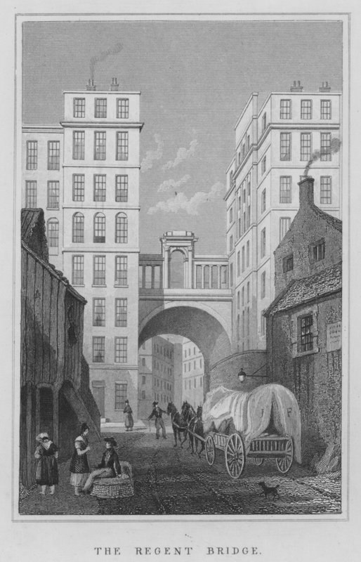 The Regent Bridge (metszet) alkotó: Thomas Hosmer Shepherd