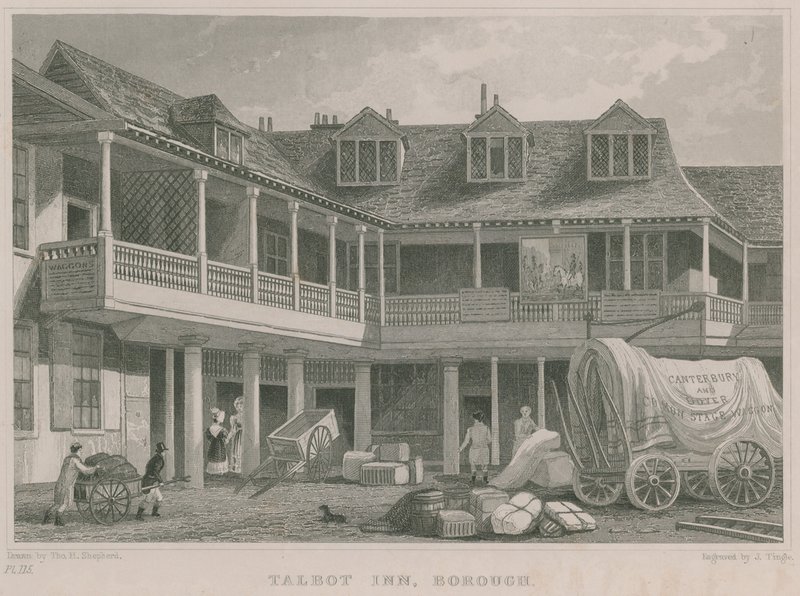 A Tabard Inn, Southwark alkotó: Thomas Hosmer Shepherd