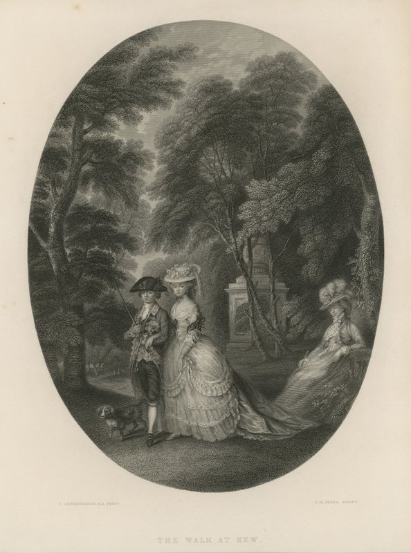 Séta a londoni Kew-ben alkotó: Thomas Hosmer Shepherd