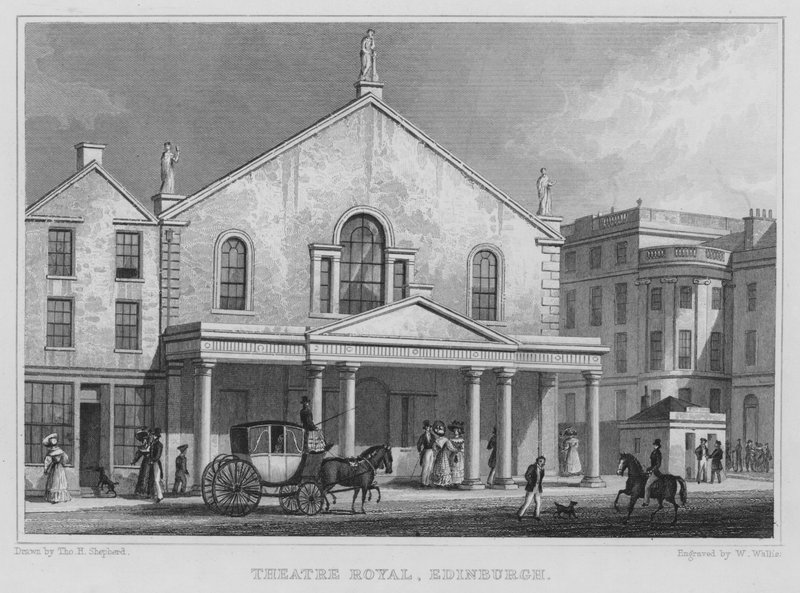 Theatre Royal, Edinburgh (metszet) alkotó: Thomas Hosmer Shepherd