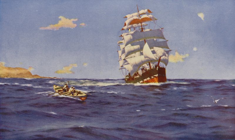 Valparaiso (színes litográfia) alkotó: Thomas J. Somerscales