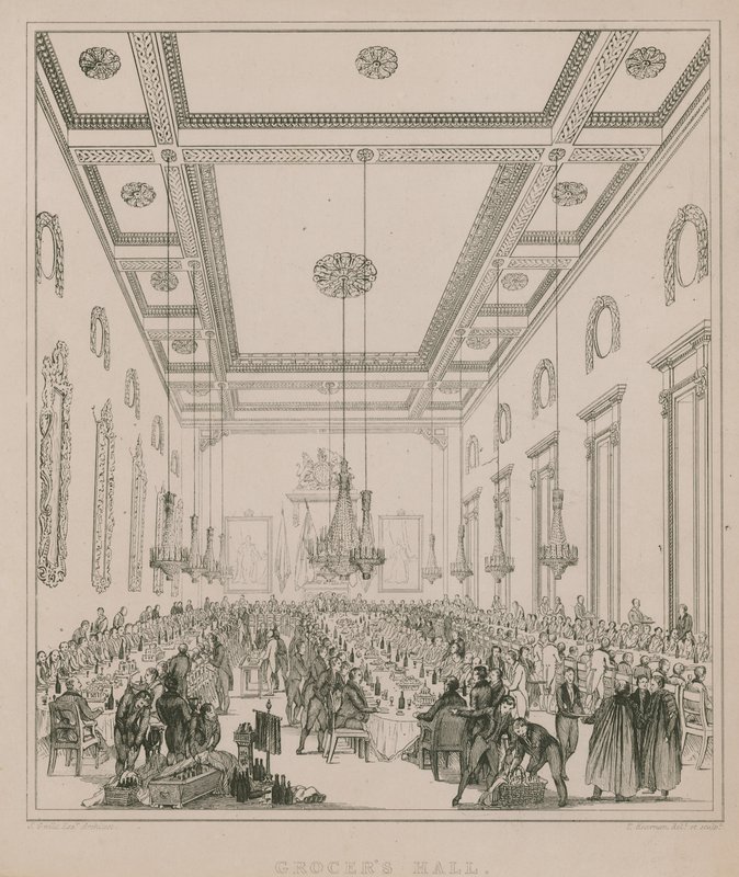 Grocers Hall, London metszet alkotó: Thomas Kearnan