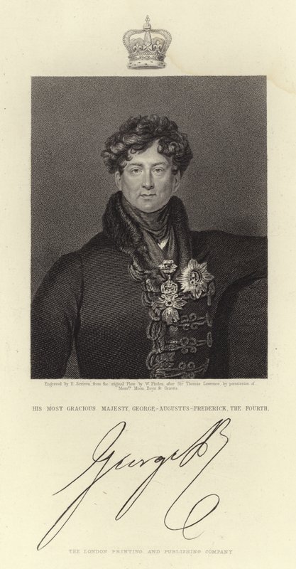 György király portréja IV alkotó: Thomas Lawrence