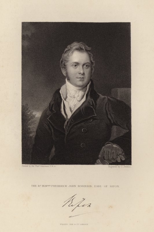 A tiszteletreméltó Frederick John Robinson alkotó: Thomas Lawrence
