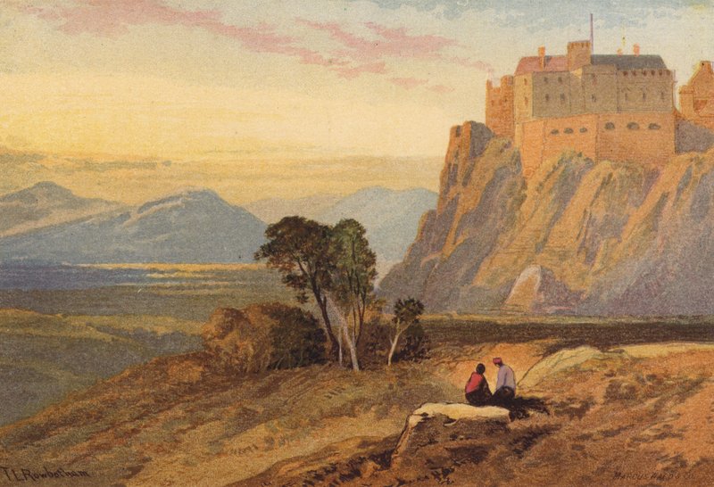 Skócia, Stirling-kastély (színes litho) alkotó: Thomas Leeson the Elder Rowbotham