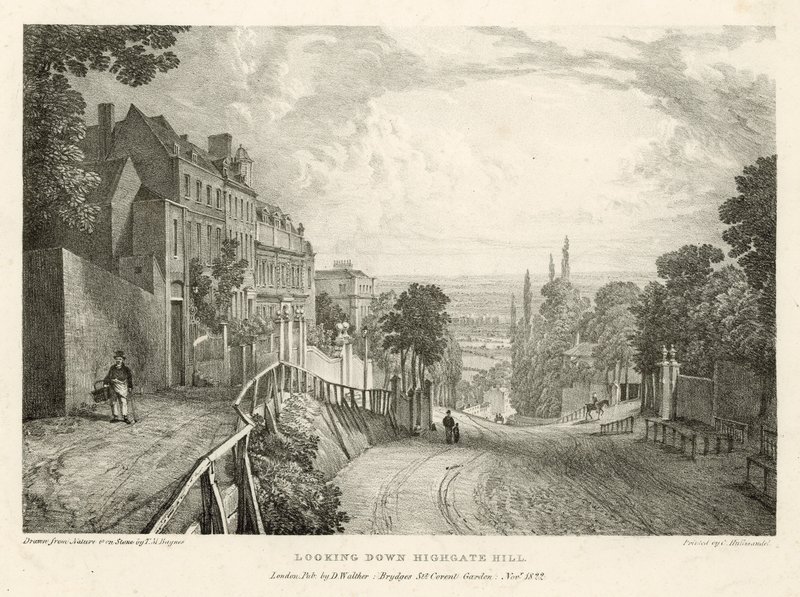 Lenézek a londoni Highgate Hillre alkotó: Thomas Mann Baynes