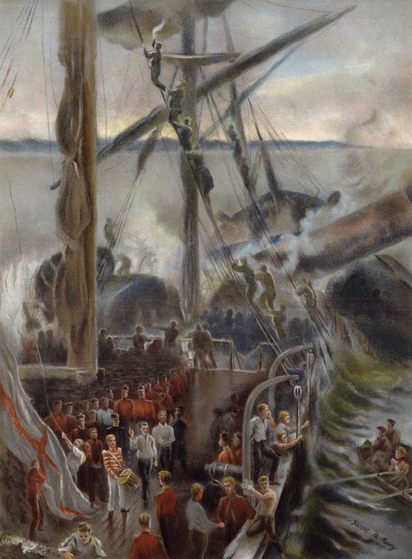 A Birkenhead roncsa (chromolitho) alkotó: Thomas Marie Madawaska Hemy