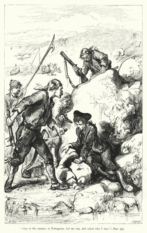 Illusztráció a Gulliver utazásaihoz, Jonathan Swift (metszet) alkotó: Thomas Morten