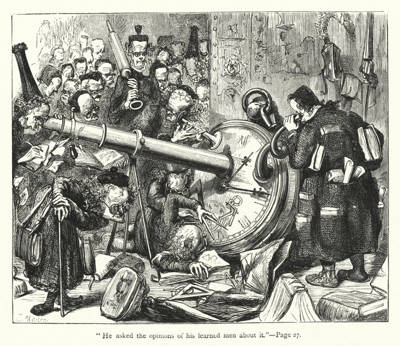 Illusztráció a Gulliver utazásaihoz, Jonathan Swift (metszet) alkotó: Thomas Morten
