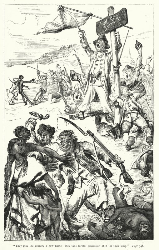 Illusztráció a Gulliver utazásaihoz, Jonathan Swift (metszet) alkotó: Thomas Morten