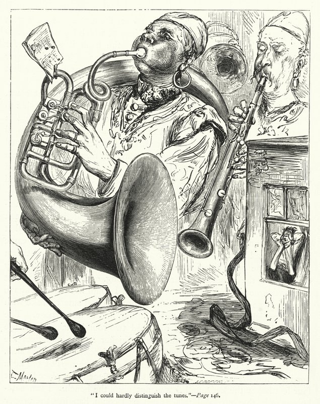 Illusztráció a Gulliver utazásaihoz, Jonathan Swift (metszet) alkotó: Thomas Morten
