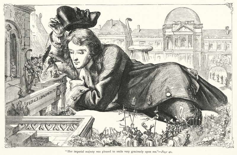 Illusztráció a Gulliver utazásaihoz, Jonathan Swift (metszet) alkotó: Thomas Morten