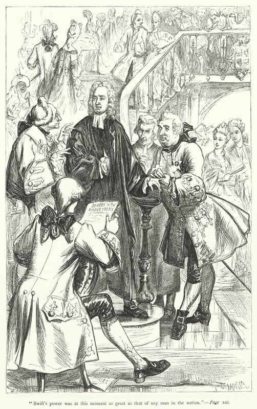 Illusztráció Jonathan Swift életére (metszet) alkotó: Thomas Morten