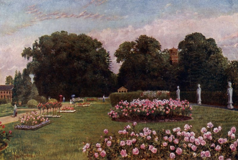 Kew Gardens: Az olasz kertben (színes litó) alkotó: Thomas Mower Martin