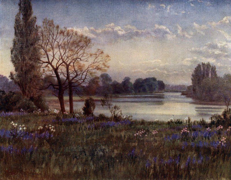 Kew Gardens: Felnézünk a Temzére (színes litó) alkotó: Thomas Mower Martin