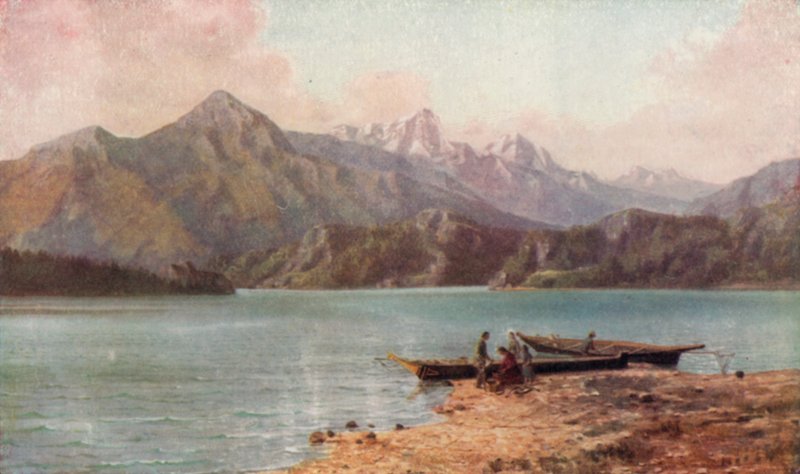 A Cascade-hegység (színes litho) alkotó: Thomas Mower Martin