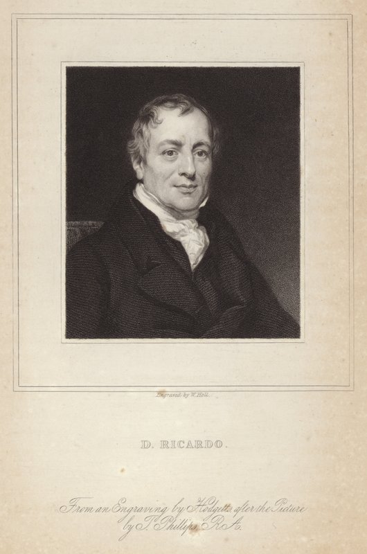 David Ricardo portréja alkotó: Thomas Phillips
