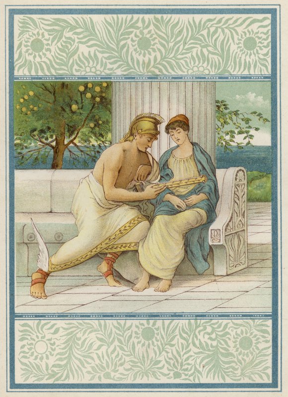 Perszeusz és Androméda (színes litó) alkotó: Thomas Ralph Spence