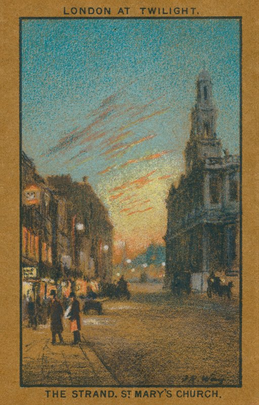 London alkonyatkor: Mária-templom (színes litográfia) alkotó: Thomas Robert Way