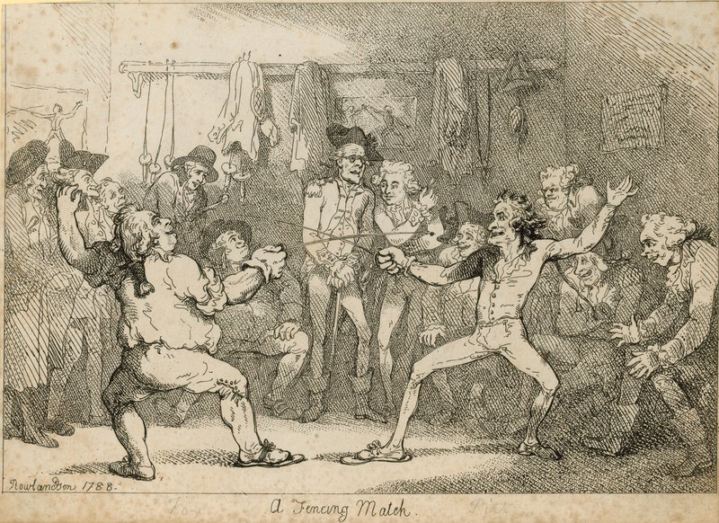 Vívómeccs alkotó: Thomas Rowlandson