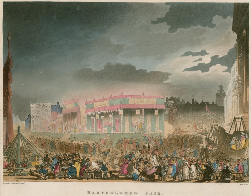 Bartholomew vásár alkotó: Thomas Rowlandson