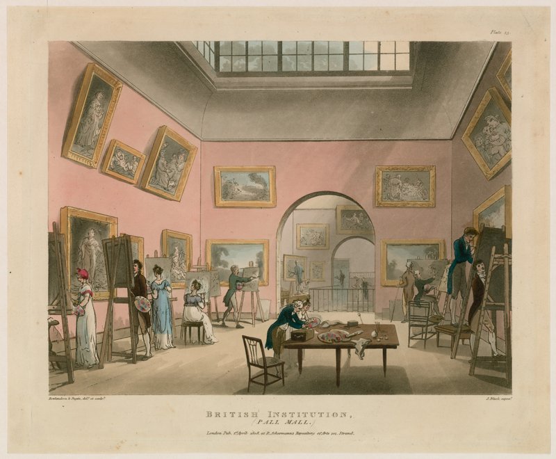 Brit intézmény, Pall Mall alkotó: Thomas Rowlandson