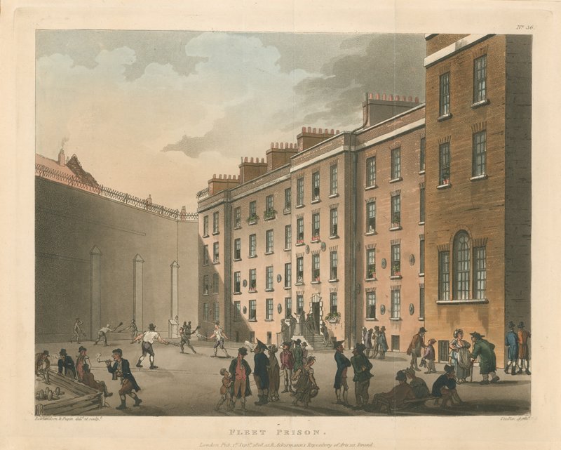 Flotta börtön, 1808 alkotó: Thomas Rowlandson