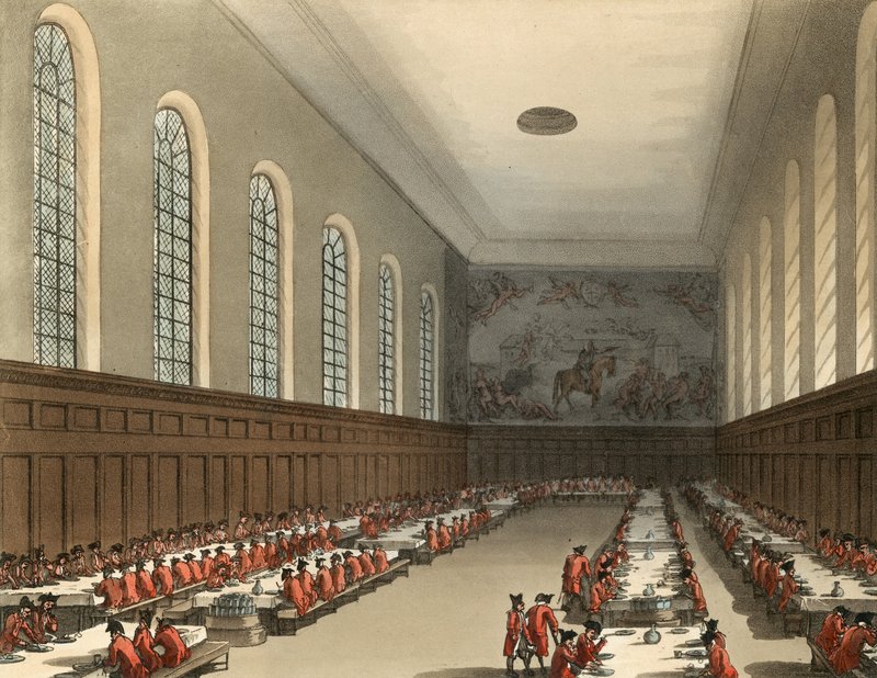 A Chelsea Kórház belső terének általános nézete alkotó: Thomas Rowlandson