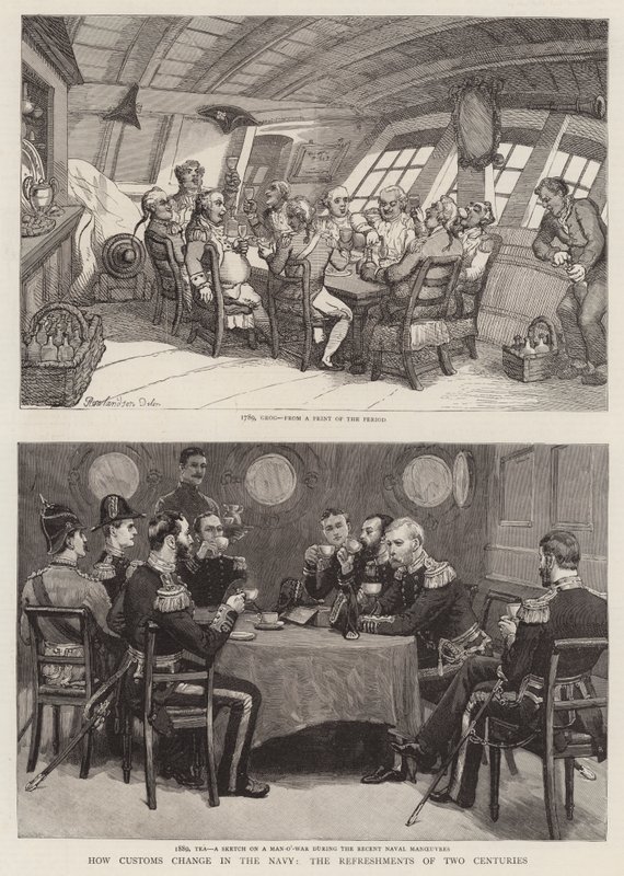 Hogyan változnak a szokások a haditengerészetnél, két évszázad frissítői alkotó: Thomas Rowlandson