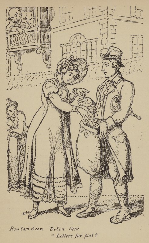 Levelek postára? alkotó: Thomas Rowlandson