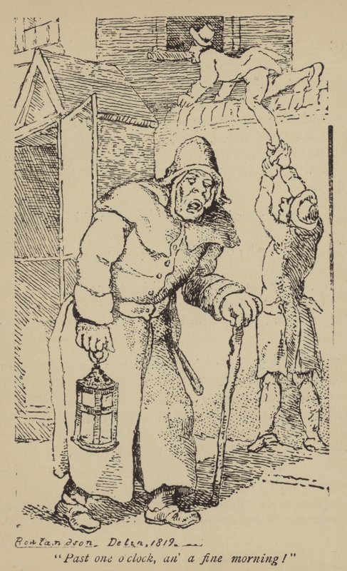 Egy óra elmúlt, szép reggelem van! alkotó: Thomas Rowlandson