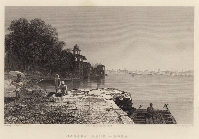 Jahara Baug, Agra (metszet) alkotó: Thomas Shotter Boys
