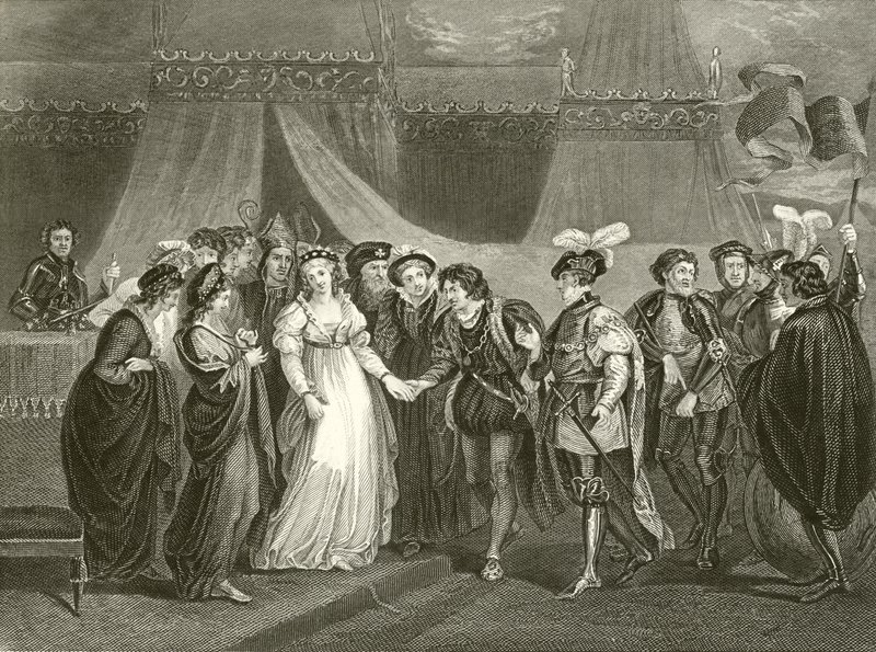 Francia Katalin az angol V. Henriknek ajándékozta alkotó: Thomas Stothard