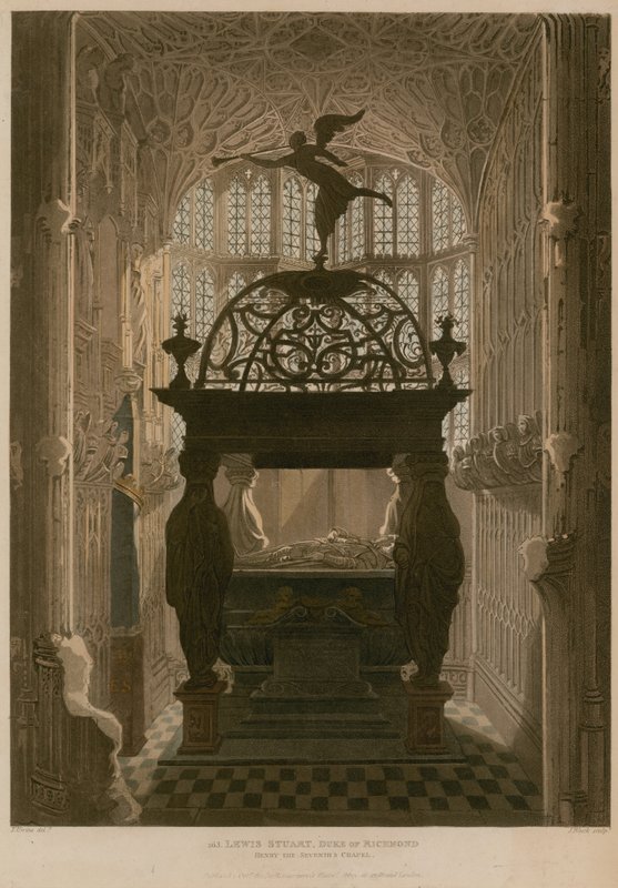 Emlékmű Lewis Stuartnak, Henry Hetedik kápolnának, Westminster Abbey, London alkotó: Thomas Uwins
