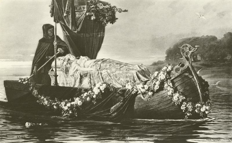 Elaine (metszet) alkotó: Toby Edward Rosenthal