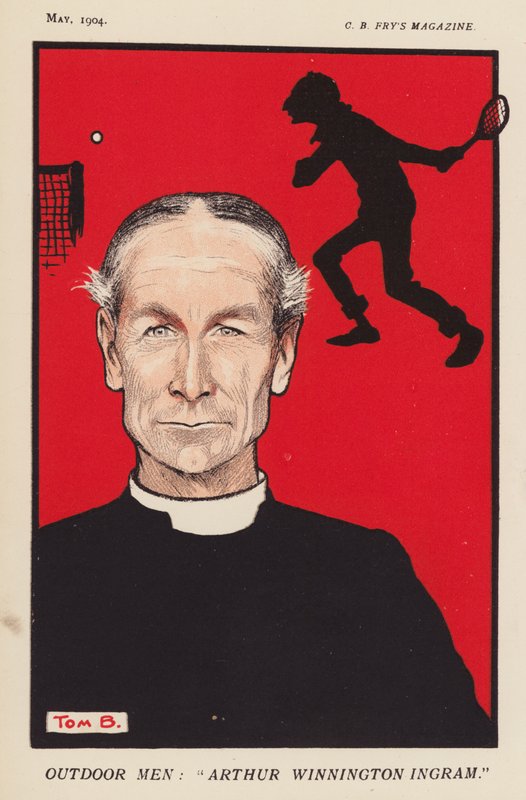 Arthur Winnington-Ingram, London püspöke (színes litográfia) alkotó: Tom Browne