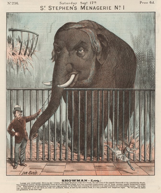 Jumbo (színes litho) alkotó: Tom Merry