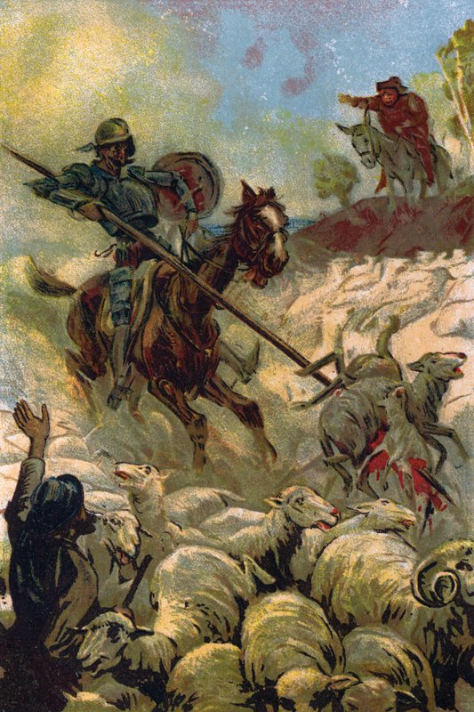 Illusztráció Don Quijote számára alkotó: Unbekannt Unbekannt