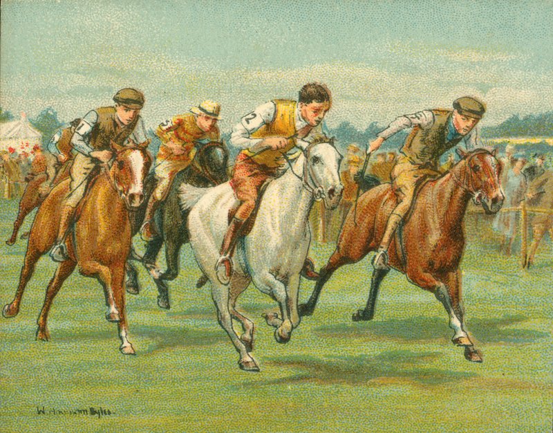 Történelmi és modern versenyek, Pony Races alkotó: Unbekannt Unbekannt