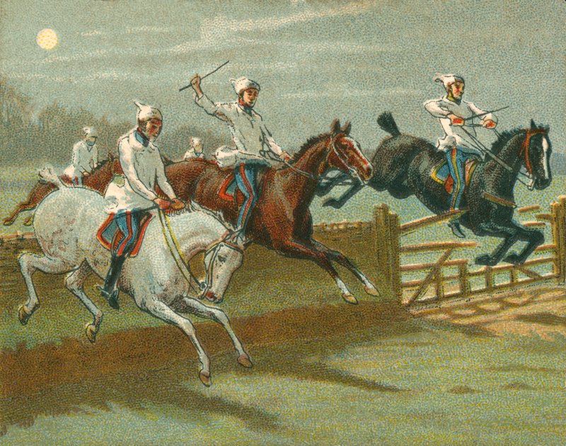 Races Historic and Modern, The First Steeplechase rekord, elnézést kérve H Alkentől alkotó: Unbekannt Unbekannt