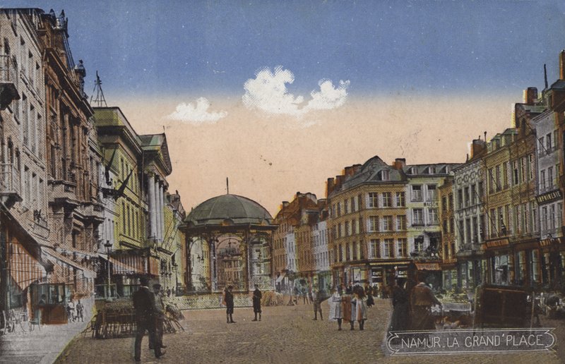 Namur, Grand Place (színes fotó) alkotó: Juste Lisch