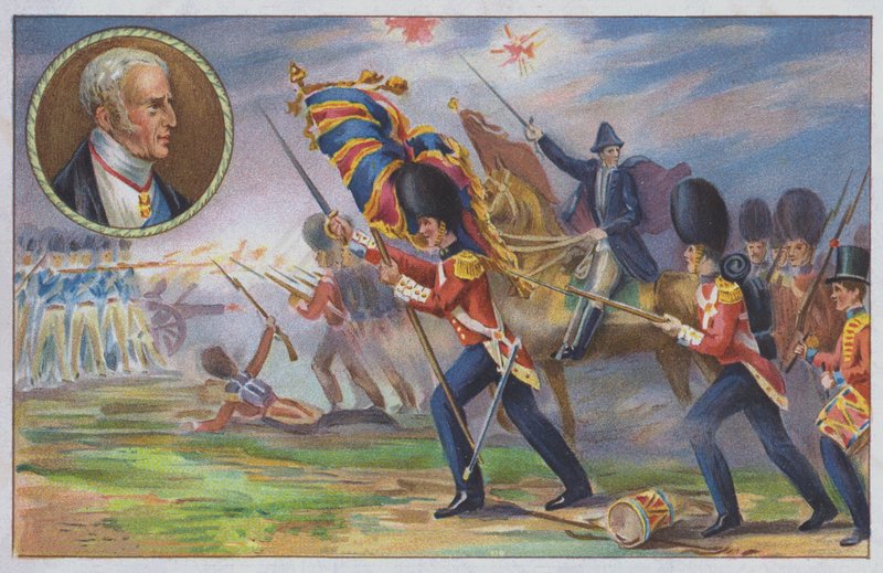 Wellington herceg a brit hadsereg parancsnoka a waterlooi csatában alkotó: Unknown artist