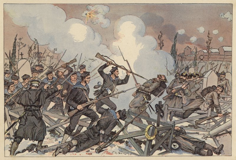 Le Bourget-i csata, Párizs ostroma, francia-porosz háború alkotó: Victor Armand Poirson