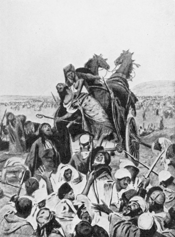 A ramoth-gileádi csata Kr. e. 853 (litográfia) alkotó: Vaclav (1851 1901) (after) Brozik