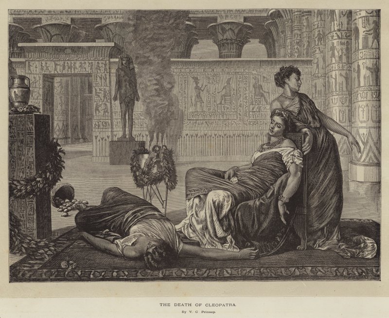 Kleopátra halála alkotó: Valentine Cameron Prinsep