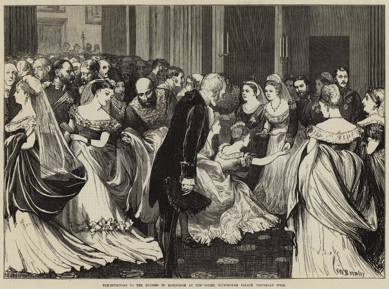 Előadások Edinburgh hercegnőjének az udvarban, a Buckingham-palotában, tegnapi héten alkotó: Valentine Walter Lewis Bromley