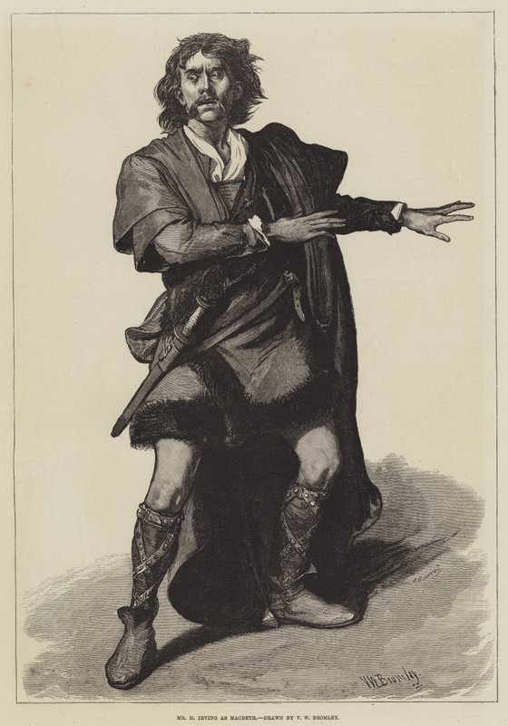 Mr H Irving mint Macbeth alkotó: Valentine Walter Lewis Bromley