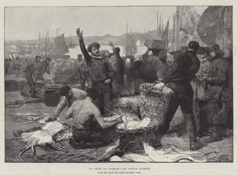 La Criee au Poisson alkotó: Victor Gabriel Gilbert