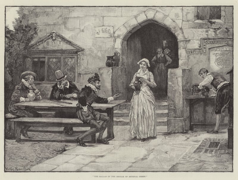 A Bethnal Green koldus balladája alkotó: Victor John Robertson
