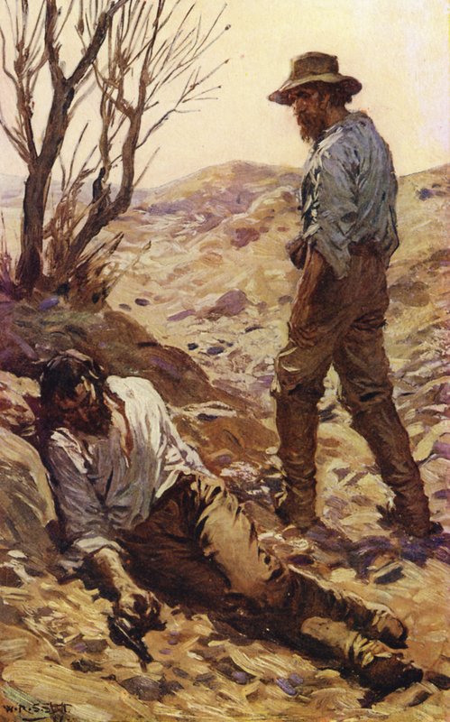 Burke halála (színes litó) alkotó: W.R.S. (after) Stott